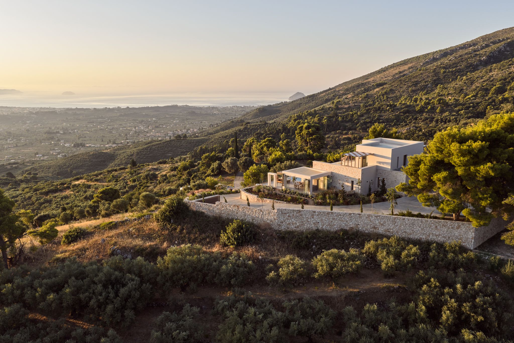 Segreto Del Lusso villa on the hillside overlooking the Ionian coast, Zakynthos